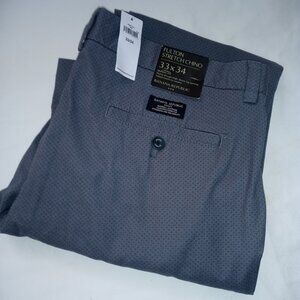 Banana Republic Fulton Pants Mens 33X34 Gray Stretch Skinny Chino Cotton NEW